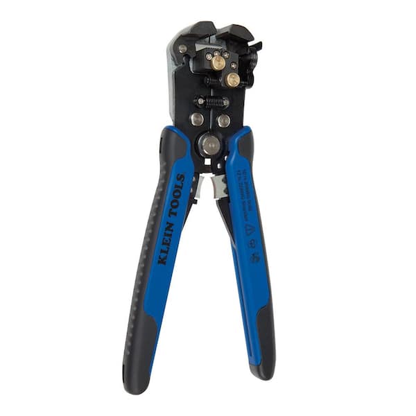Klein Tools 8-1/4 in. Self-Adjusting Wire Stripper and Cutter for 10-20  AWG, 12-22 AWG, 12/2 and 14/2 Romex Wire 11061 The Home Depot