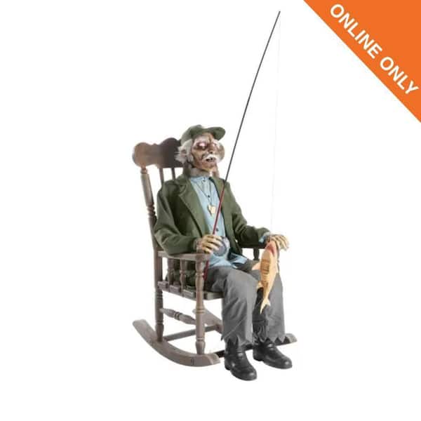 dead man with fishing pole Mid adult holding fish and Poster Print (18 x 24) Home & Kitchen Dead Mans Hole, Corpus Christi.