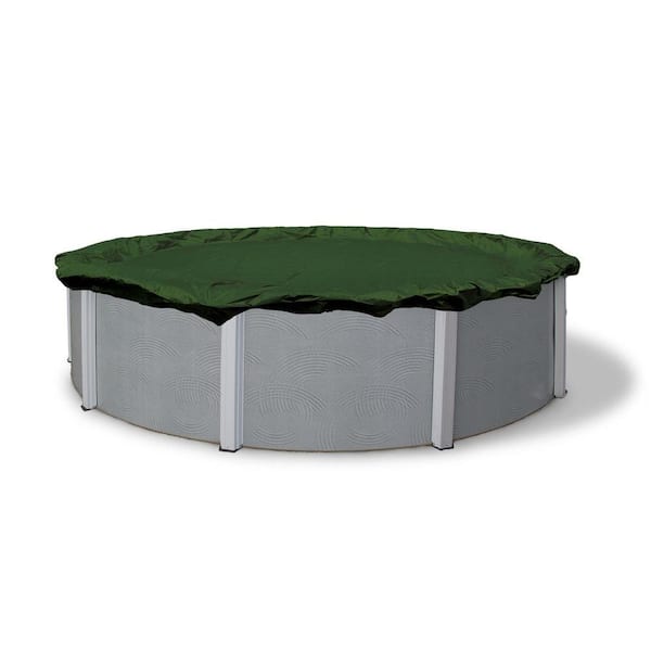 Blue Wave 12-Year 12 ft. Round Forest Green Above Ground Winter Pool Cover