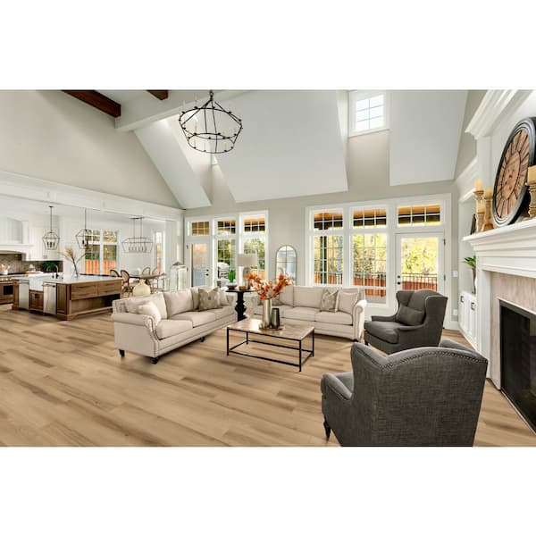 Hemlock Hickory 12 MIL x 7 in. W x 48 in. L Waterproof Click Lock Luxury Vinyl Plank Flooring (23.8 sq. ft. /Case)