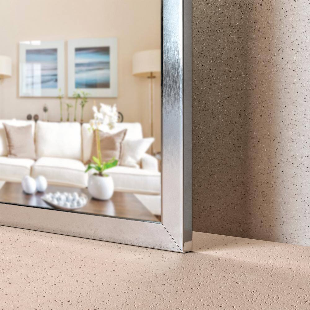 Brushed Wood 36x30 Rectangular Wall Mirror