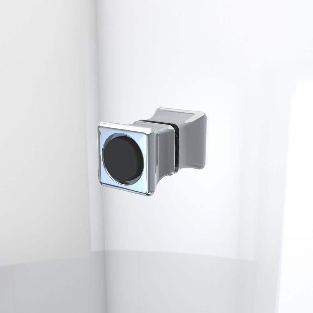 Aqua-Q Fold 33.5 W x 72 H Frameless Chrome Shower Door