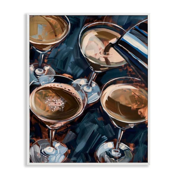 Pouring Espresso Martini by LSR Design Studio White Framed Food Giclee Art Print 30 in. x 24 in.