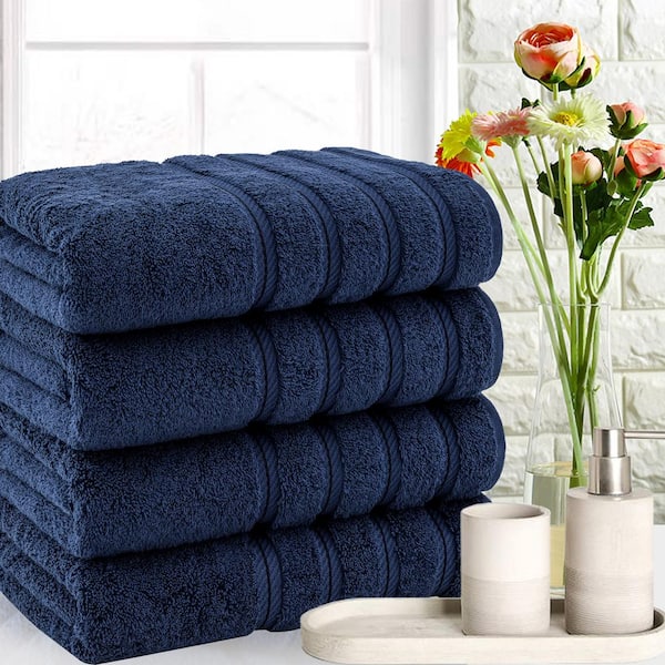 ECO Towels 6-Pack Bath Towels - Extra-Absorbent - 100% Cotton - 27in x 54in  - Towels for Bathroom - Extra Large Shower Towels