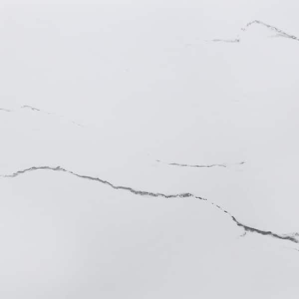 Dundee Deco Falkirk McGowen IV White Grey Faux Marble Modern Vinyl Peel and Stick Wallpaper (Covers 20 sq. ft.)