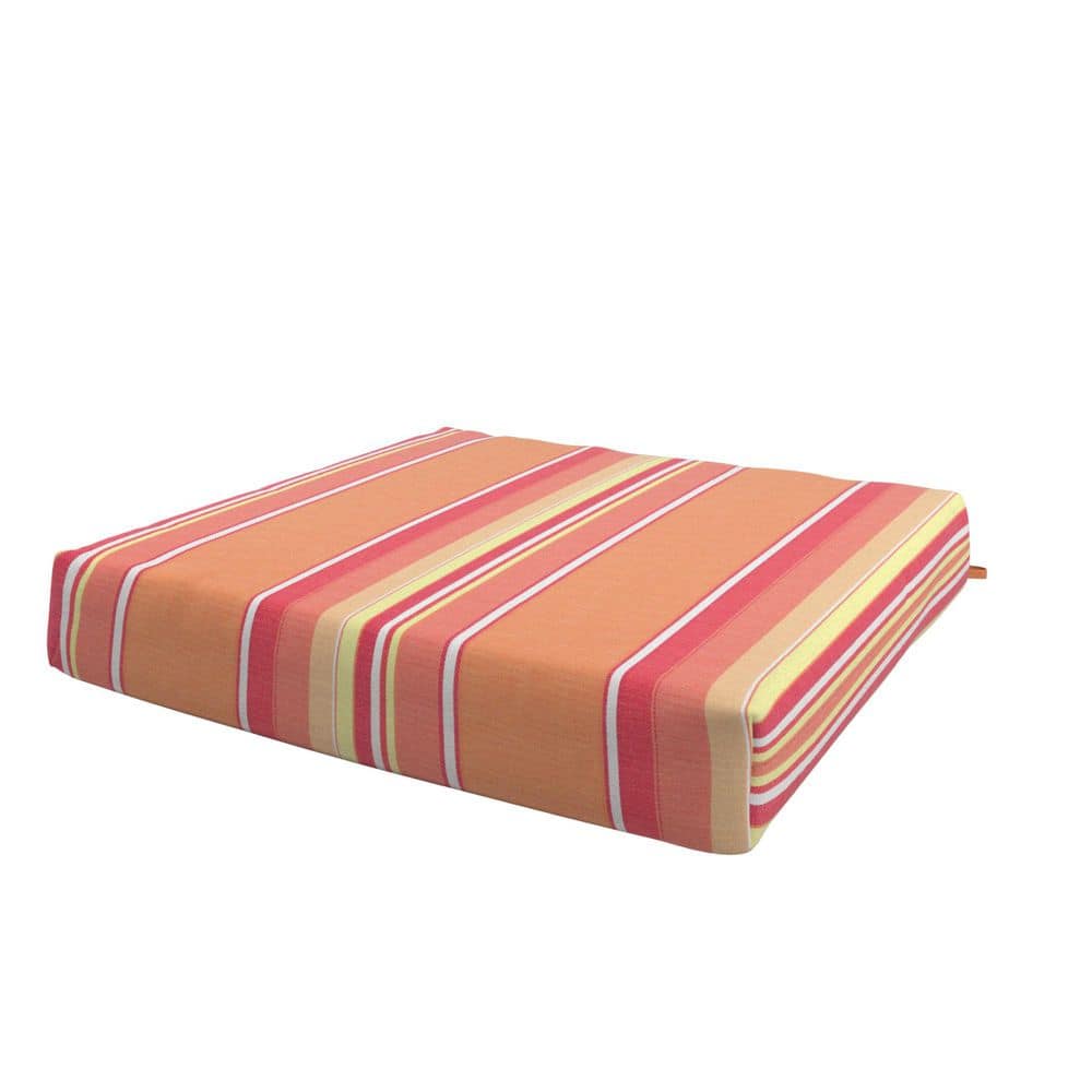 Seat Pad Cushion Set of 2 with Sunbrella Fabric and Memory Foam Core, 18 x 18 in Dolce Mango price history on PriceWatchPro