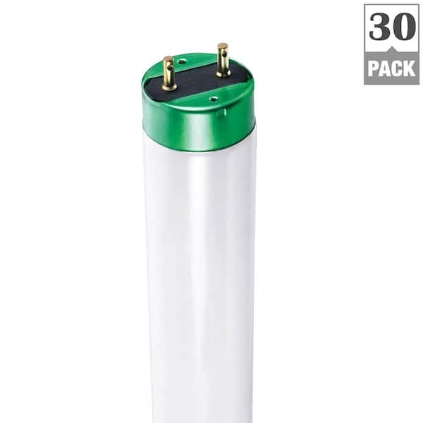Philips 32-Watt 4 ft. Linear T8 Fluorescent Tube Light Bulb ALTO Bright White (30-Pack)