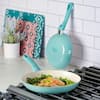 Spice BY TIA MOWRY Savory Saffron 16-Piece Ceramic Nonstick Cookware Set in  Grey 985118507M - The Home Depot