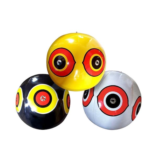 Aspectek VisualScare Scary Eye Balloon Inflatable Bird Repellent (3-Pack)