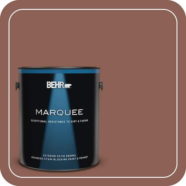BEHR MARQUEE 1 gal. #ECC-26-1 Cedar Grove Satin Enamel Exterior Paint & Primer