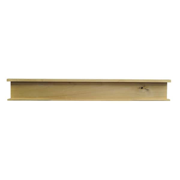 3/4 in. D x 4-1/4 in. W x 34 in. L Solid ALder Wood 28 in. craftsman Header ALDER Crosshead