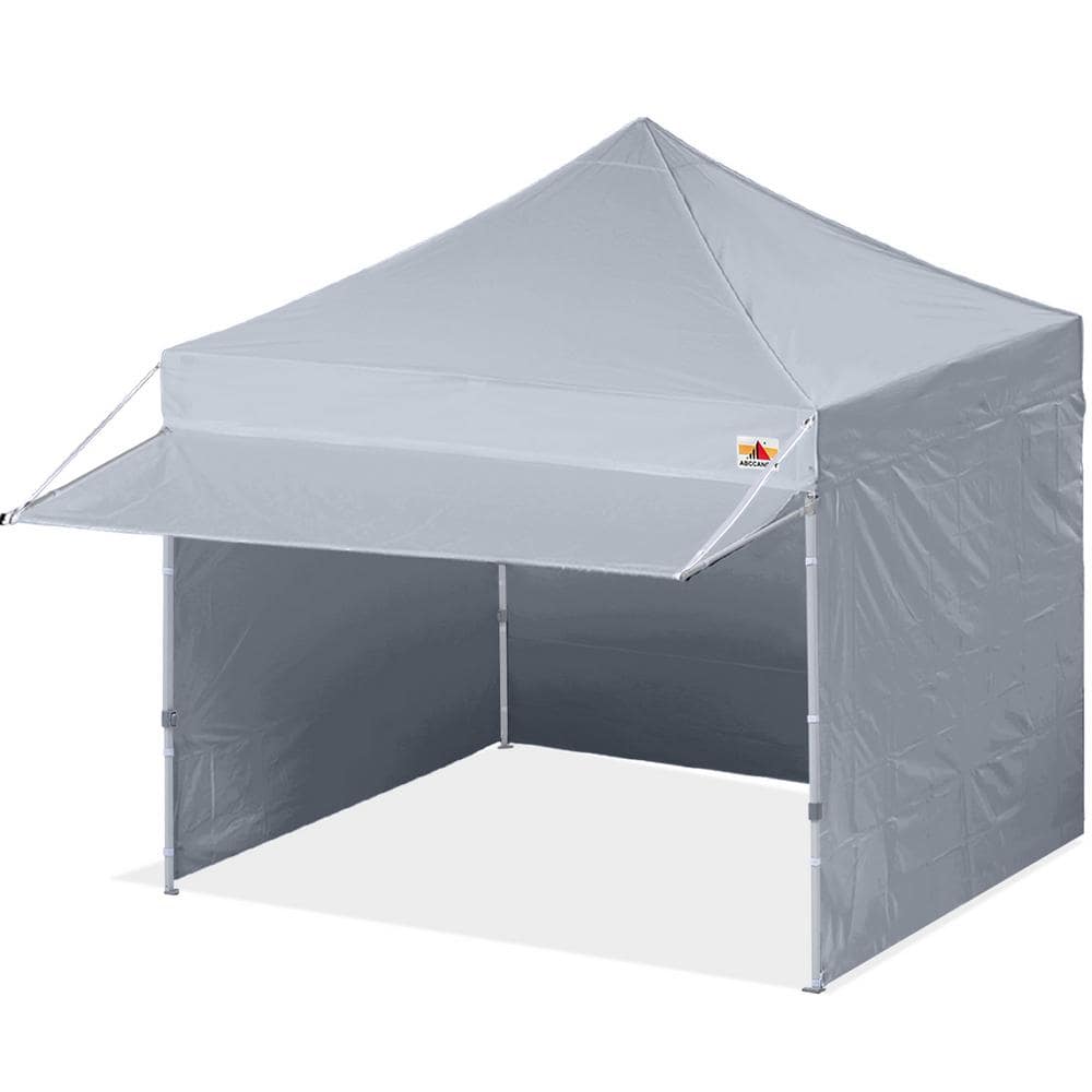 ABCCANOPY 10 ft. x 10 ft. Grey Commercial Instant Shade Pop Up Canopy ...