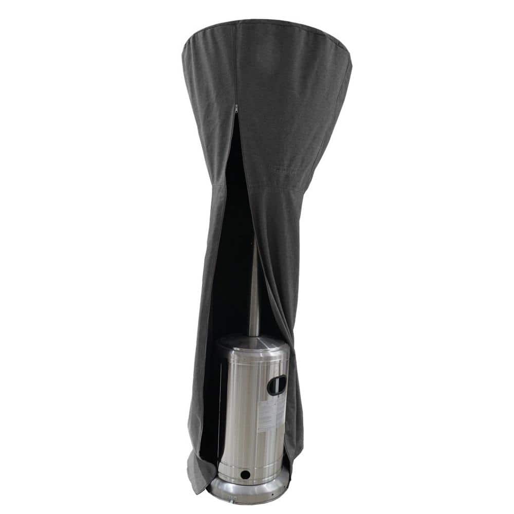Gray Polyester Commercial Patio Heater Cover with Zipper