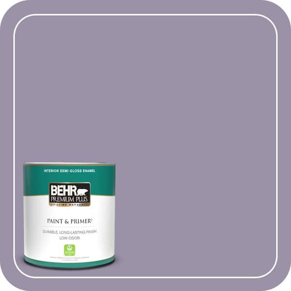 BEHR PREMIUM PLUS 1 qt. #650F-4 Delectable Semi-Gloss Enamel Low Odor Interior Paint & Primer
