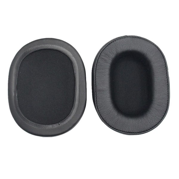 Wellco Black Replacement Earpads Cushions for ATH-MSR7 M50X M20 M40X, 1-Pair