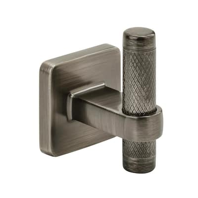 Bronx Single Robe Hook in Gunmetal