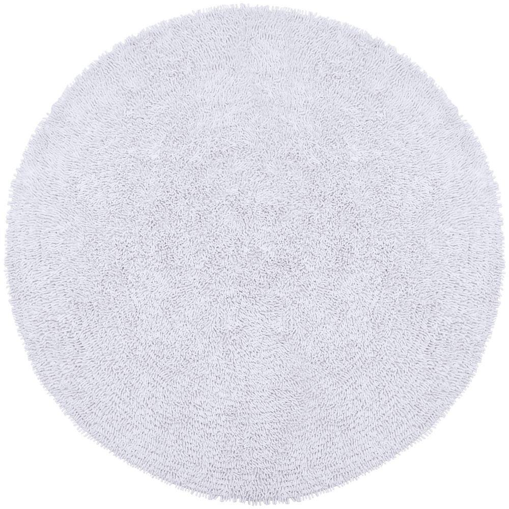 UPC 692789911693 product image for White Shag Chenille Twist 3 ft. x 3 ft. Round Accent Rug | upcitemdb.com