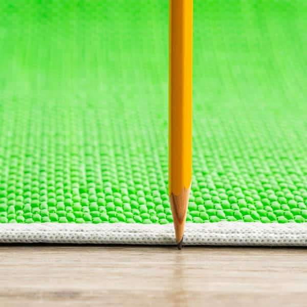 Luna Green 8 ft. x 10 ft. Solid Indoor/Outdoor Area Rug