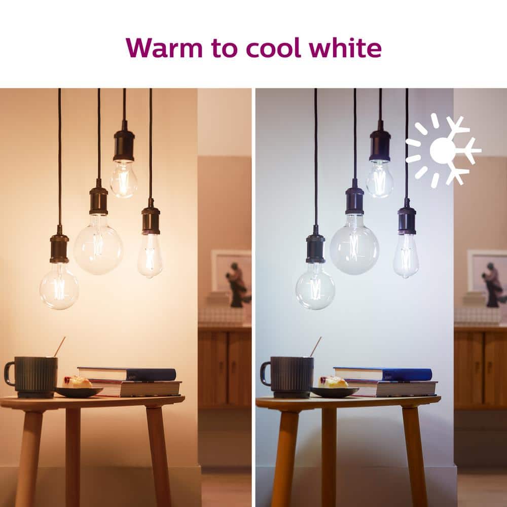 Philips Clear Glass Smart Wi-Fi LED Dimmable Edison Bulb