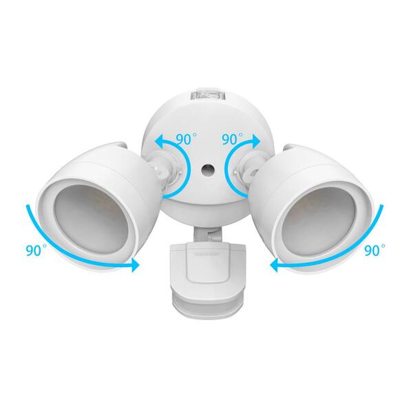 Commercial Electric 240-Degree White Motion Activated Integrated