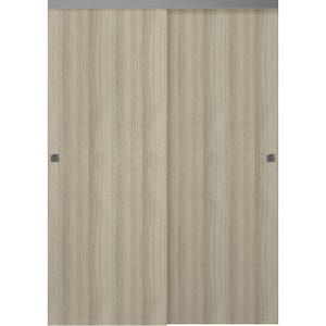 Stella 56 in. x 80" Shambor Finished Wood Composite Bypass Sliding Door
