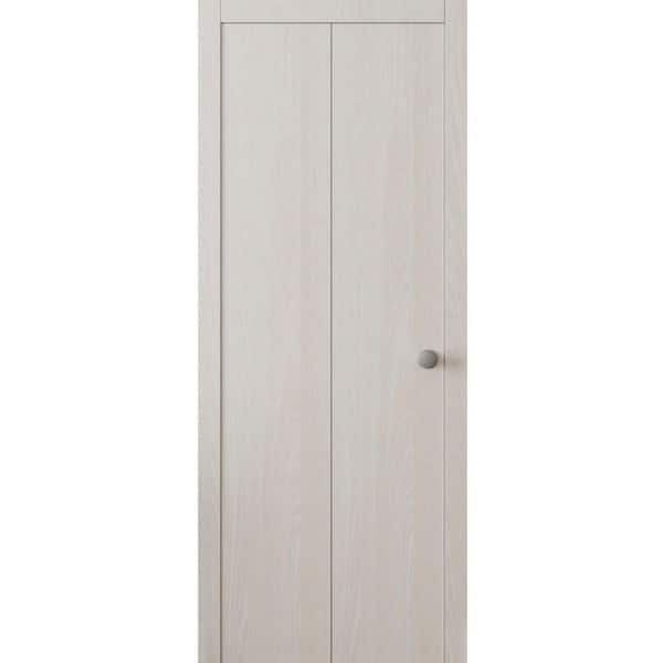 3011 56 in. x 96 in. Sold Core Ash Franko Color Wood Bi-fold Door with Hardware