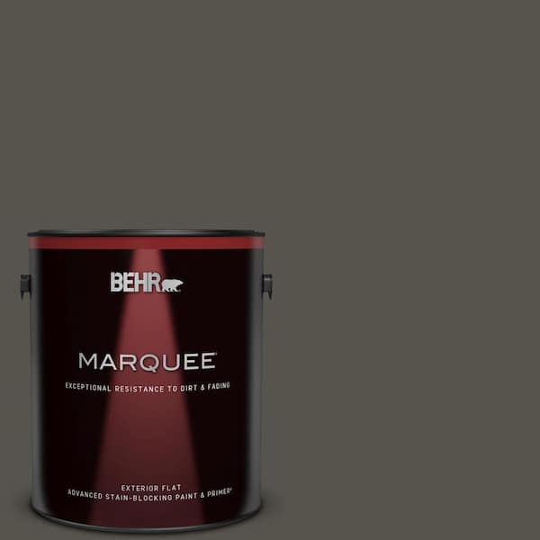 BEHR MARQUEE 1 gal. #790D-7 Black Bean Flat Exterior Paint & Primer