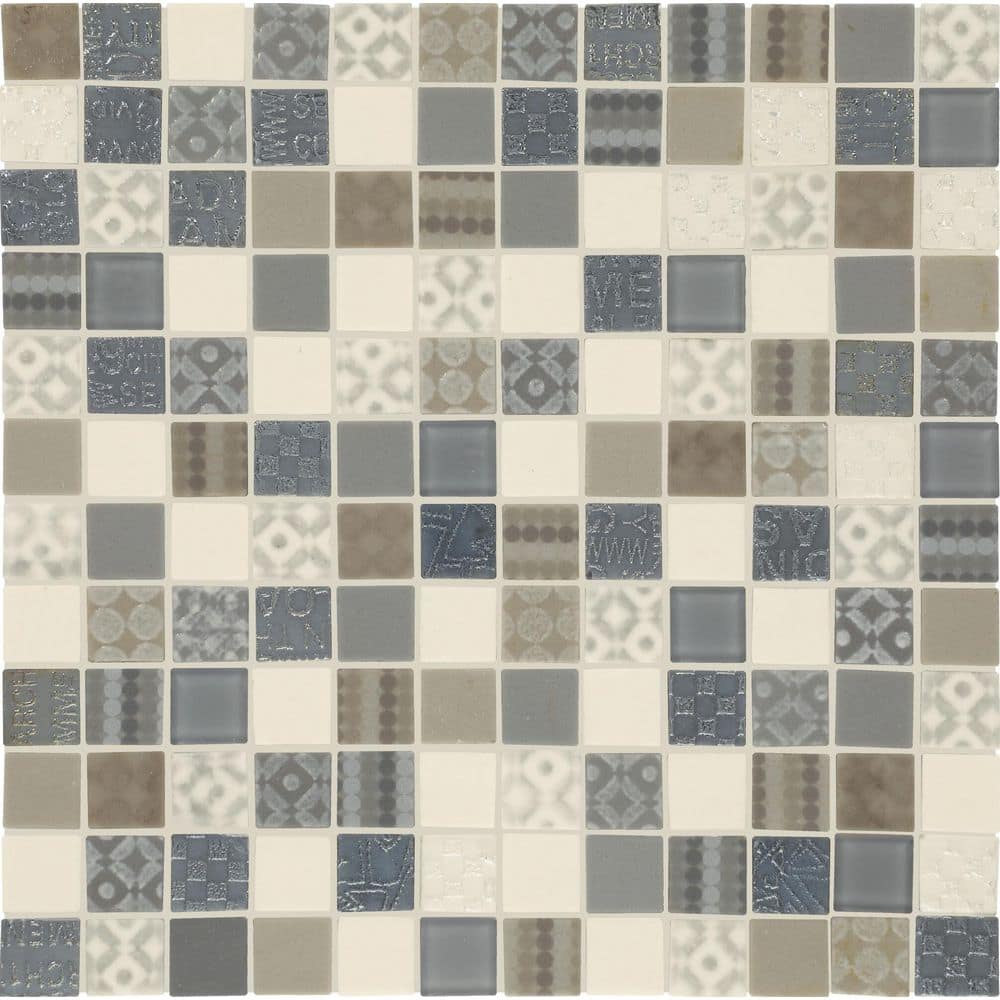 Uptown Glass Metro Taupe 12 in. x 12 in. Glossy Ceramic Mosaic Wall Tile (21 sq. ft./case) price history on PriceWatchPro