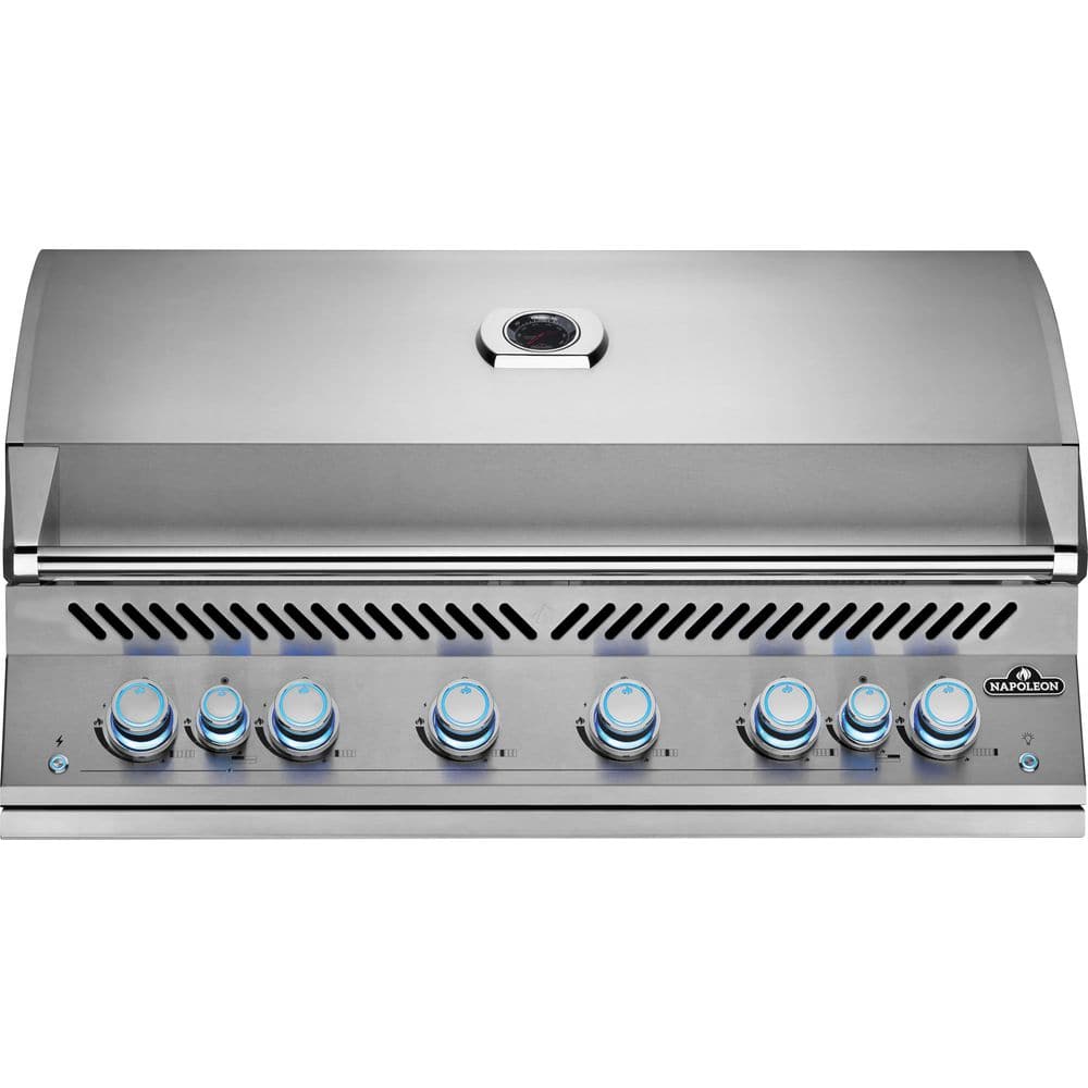 Built-In 700 Series 44 in. 6-Burner Propane Gas Grill with Dual Infrared Rear Burners in Stainless Steel