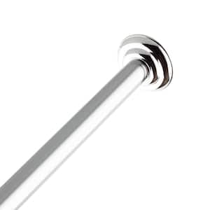 72 in. Carbon Steel Permanent Shower Rod in Chrome