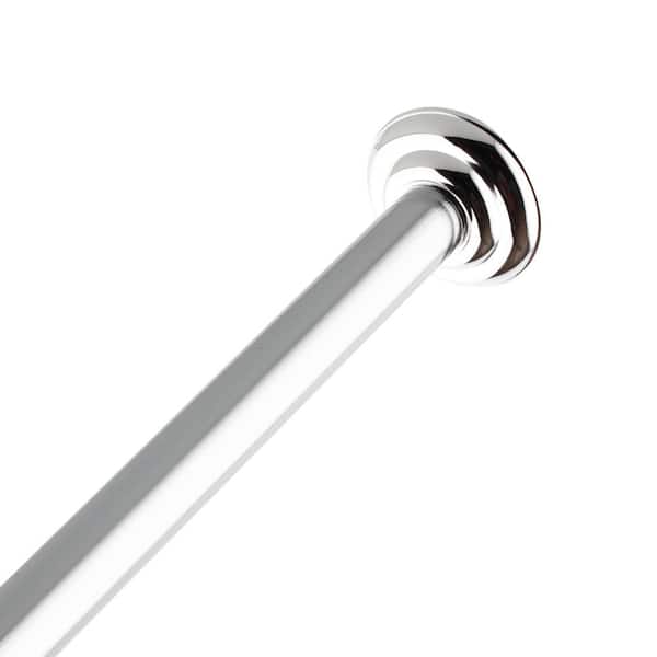 Carbon Steel Permanent Shower Rod, Bathroom Curtain Rods Home Depot