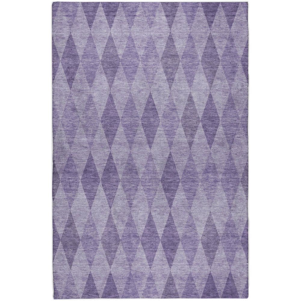 Dream Shag Premium Machine Washable Abstract ADS561 Purple 5 ft. x 7 ft. 6 in. Area Rug price history on PriceWatchPro
