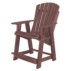 Heritage Cherrywood Plastic Outdoor High Adirondack Chair