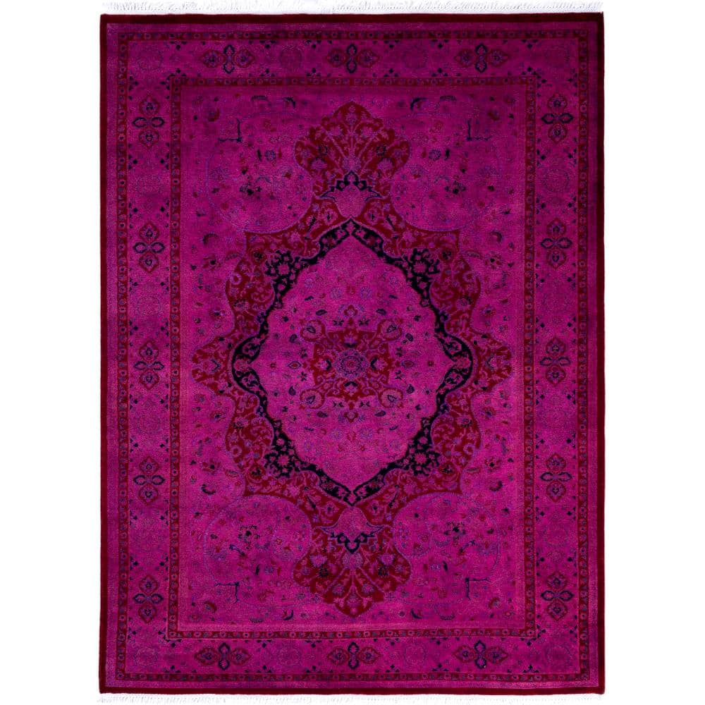 Fine Vibrance Pink 5 X 8 Hand-Knotted Wool Indoor Area Rug price history on PriceWatchPro