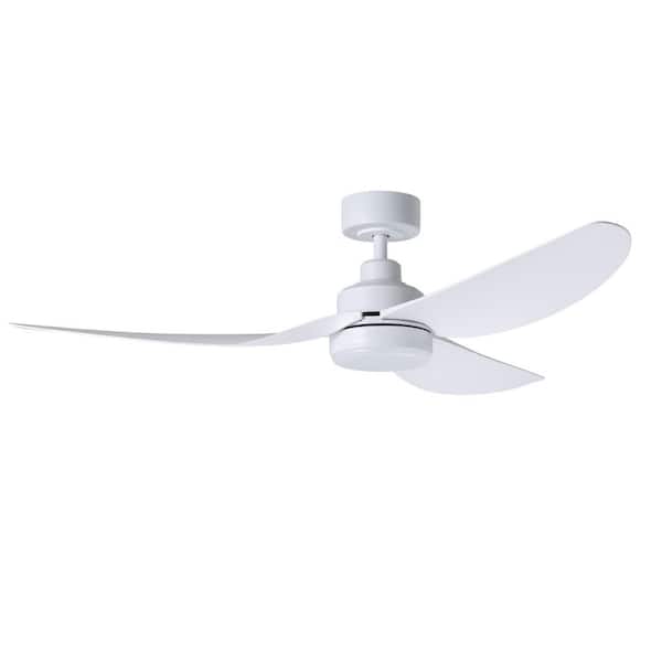Arlington 56 in. Indoor White Ceiling Fan with Warm White Integrated LED