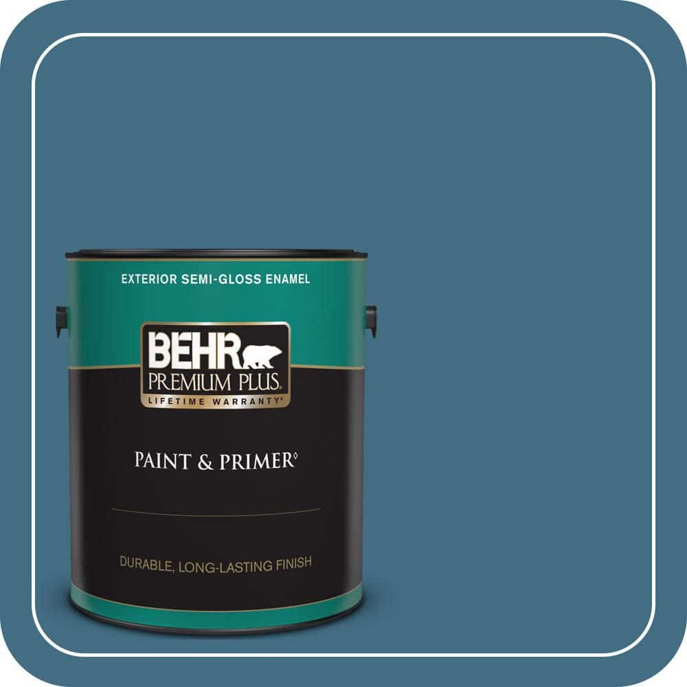 1 gal. #PMD-24 Lake Stream Semi-Gloss Enamel Exterior Paint & Primer price history on PriceWatchPro