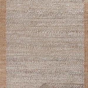 Eden Natural and Tan 5 ft. x 8 ft. Jute Area Rug