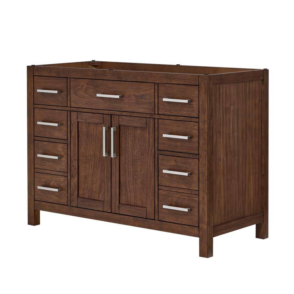 Beckett 47.25 in. Bath Vanity Cabinet without Top in Dark Walnut price history on PriceWatchPro