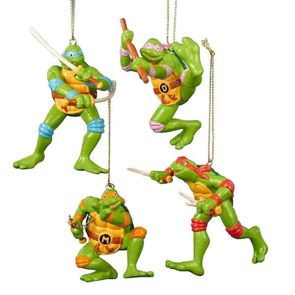 Kurt S. Adler 2.5 in. to 3.5 in. Teenage Mutant Ninja Turtles Ornament (Set of 4)