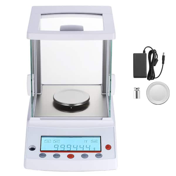 Analytical Balance 120g x 0.001g High Precision Lab Scale, Digital Food Scale w/ Glass Draft Shield for Jewelry Pharmacy