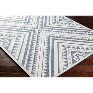 San Diego Blue 8 ft. x 10 ft. Indoor/Outdoor Area Rug