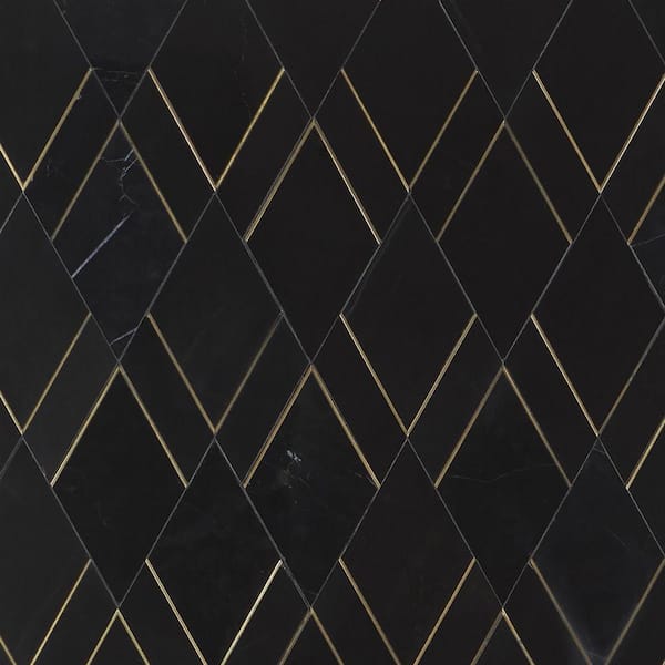 Ivy Hill Tile Mehko Nero 11.81 in. x 14.96 in. Polished Ivy Hill Tile Mehko Nero 11.81 in. x 14.96 in. Polished