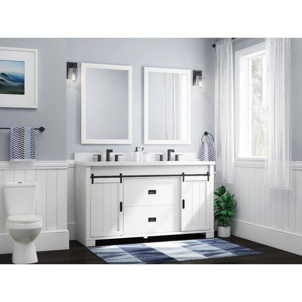 Have A Question About Glacier Bay Brindley In W X In D X In H Barn Door Bath