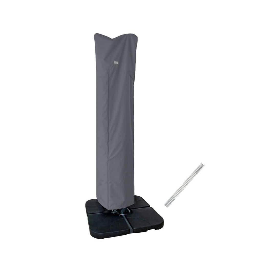 Patio Umbrella Cover with Zipper and Rod, Water Resistant Umbrellas Cover for 9 ft. to 13 ft. Offset Umbrella, Grey price history on PriceWatchPro