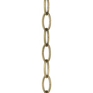 48 in. Distressed Brass Accessory Chain