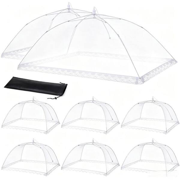Pop-Up Mesh Food Tents, Collapsible Reusable Bug-Proof Nets for Outdoor Picnics BBQs Camping