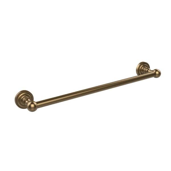 Allied Brass Dottingham Collection 24 in. Towel Bar in Brushed Bronze