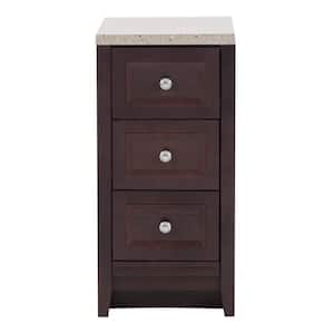 Delridge 14 in. W x 17 in. D x 30 in. H Chocolate Linen Cabinet