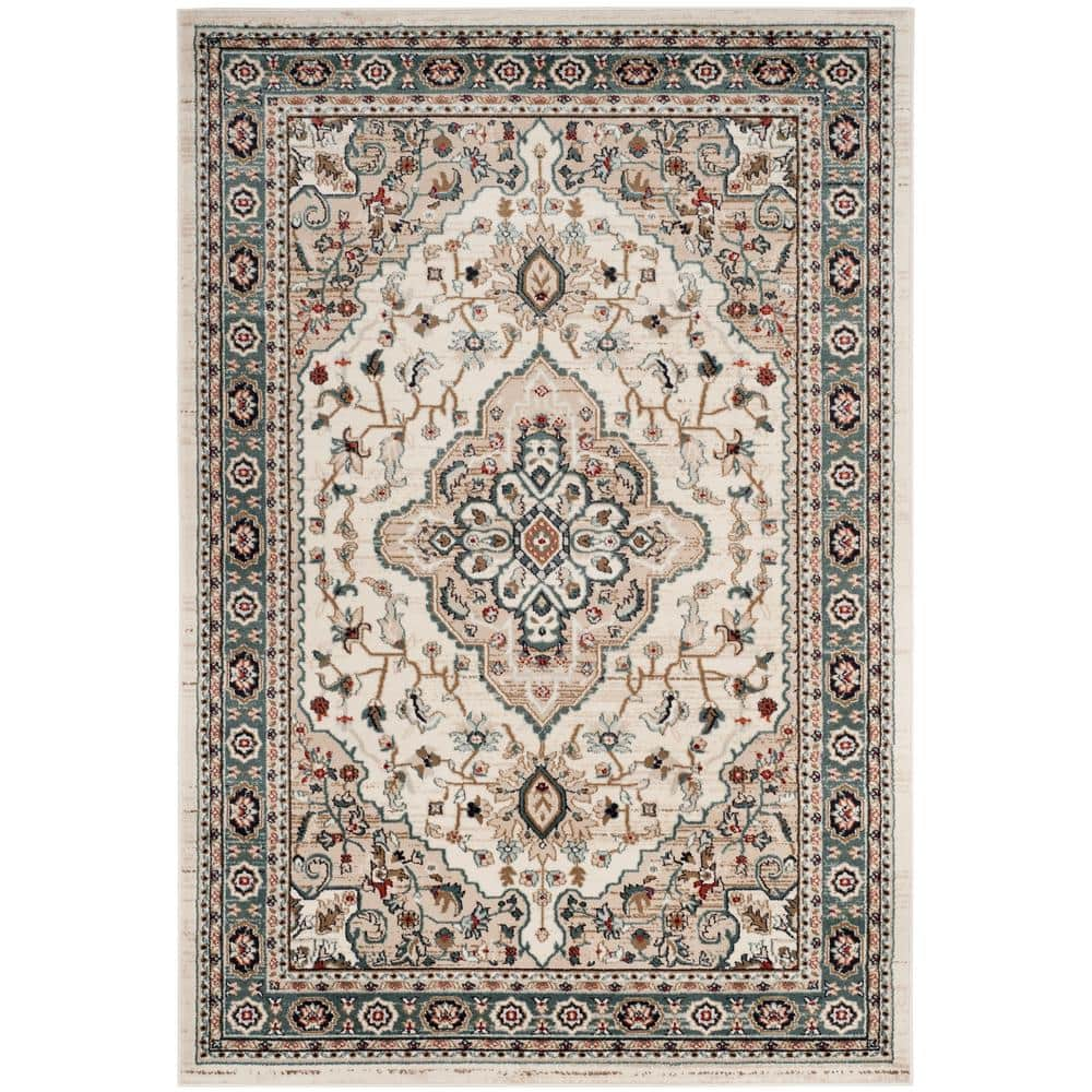 SAFAVIEH Lyndhurst Cream/Beige 6 ft. x 9 ft. Border Area Rug LNH338B-6 -  The Home Depot