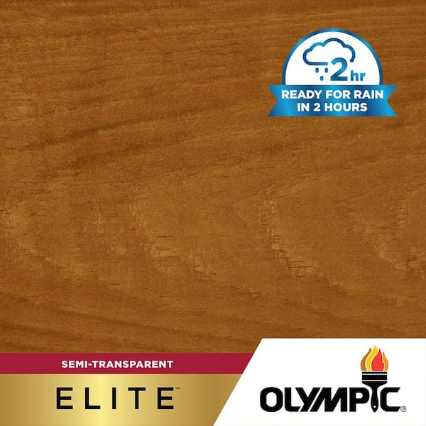 Olympic Elite 5 gal. ST-2005 Cedar Naturaltone Semi-Transparent Exterior Stain and Sealer in One Low VOC